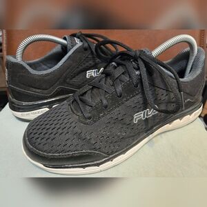 Fila Womens Energized Running Shoes Sz 8 Black